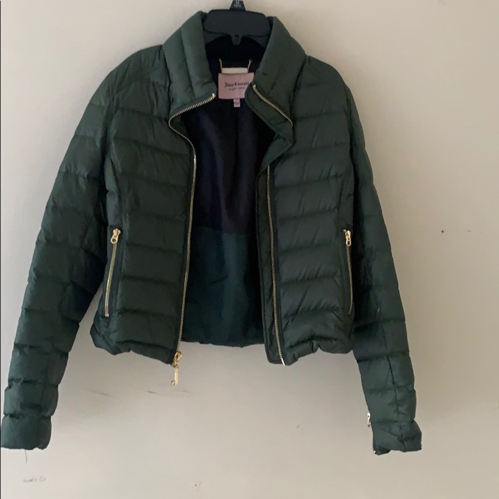 Juicy couture green kids puffer